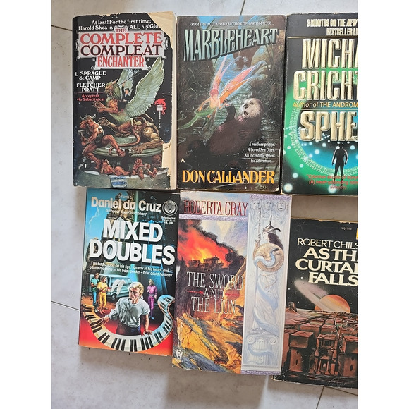 Lot of 6 VTG Chilson, Da Cruz, Crichton, Callander, Cray, Pratt & De Camp Books - Picture 3 of 4